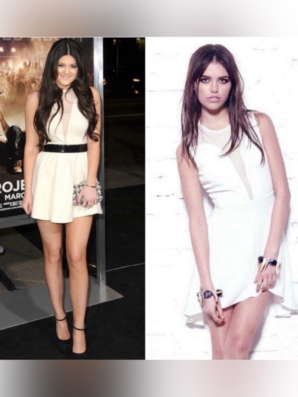 For Love And Lemons New Ivory Sheer Skater Dress - Picture 12 of 15